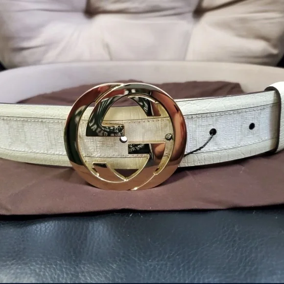 Gucci | Accessories | Authentic White Monogram Gucci Belt  display picture 1